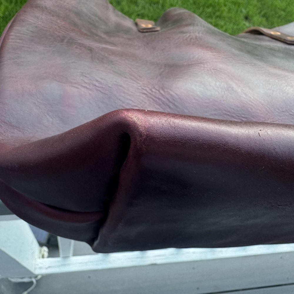 KMM Burgundy Chromexcel Horween Leather Tote Bag - Picture 6 of 6